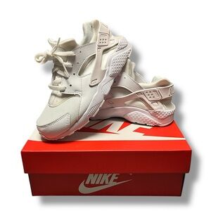 Nike Kids Huarache Running Shoes White/Pure Platinum